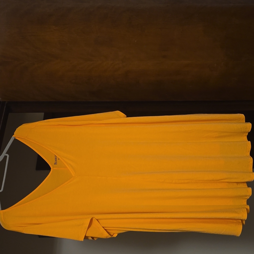 Roaman's Womens Top V-Neck